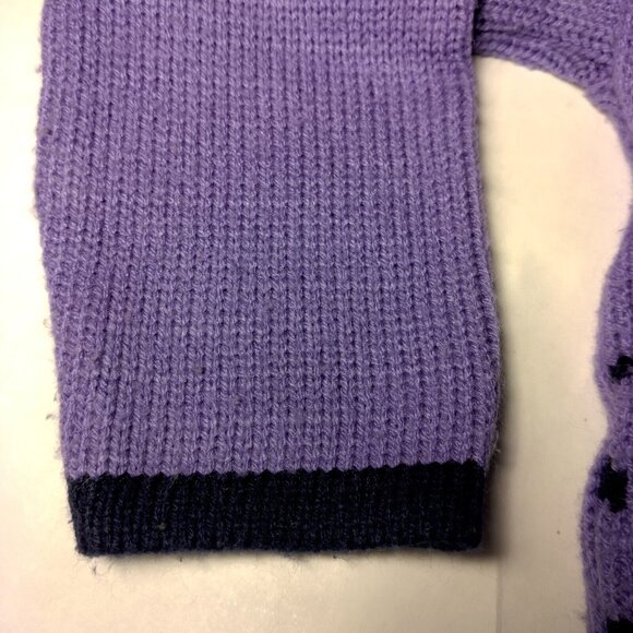 Mickey For Kids Sweater Girls S 4 Purple Pullover Mickey Mouse Vintage Flower - Picture 11 of 16